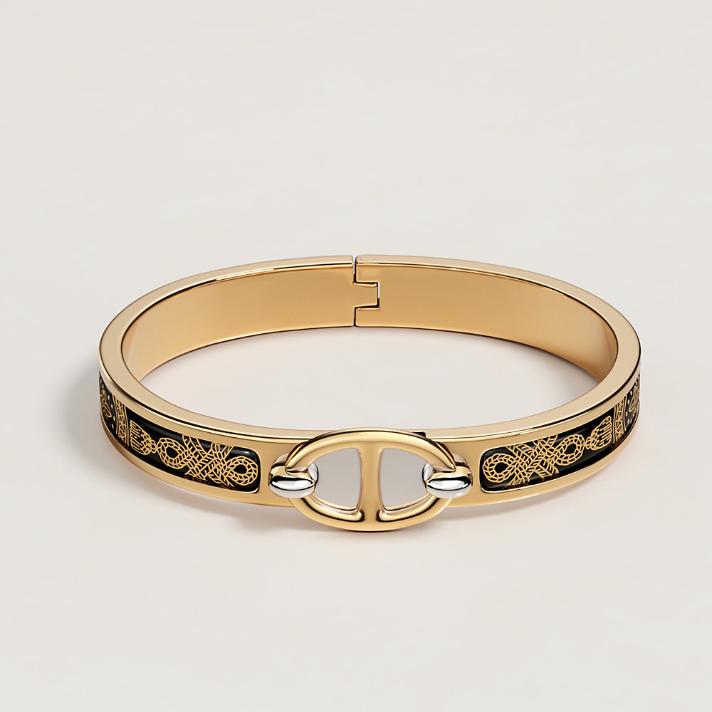 Mini Clic Chaine d'Ancre Grand Apparat bracelet - Black | Hermès USA
